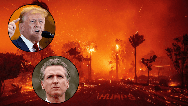 Trump Blames Newsom for 'Apocalyptic' LA Fires